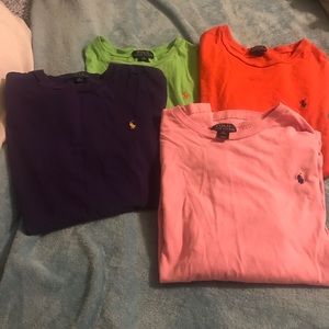 Four Polo shirts